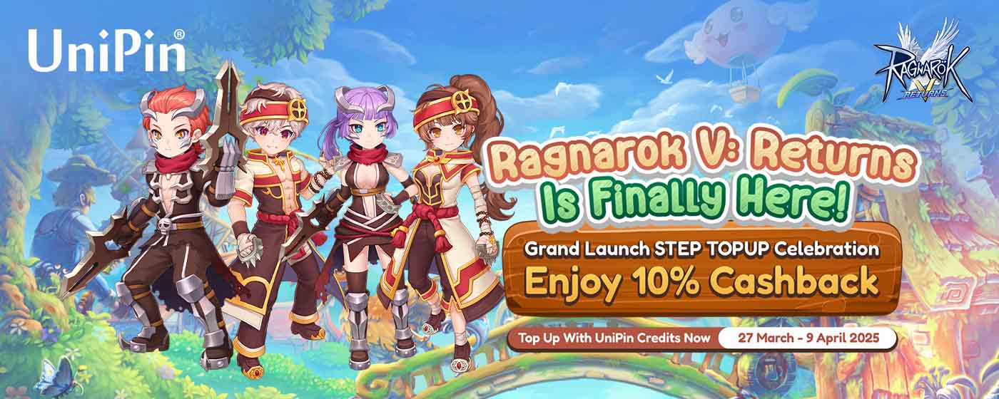 Ragnarok V: Returns is finally here! Download Now and Enjoy Exclusive 10% Cashback